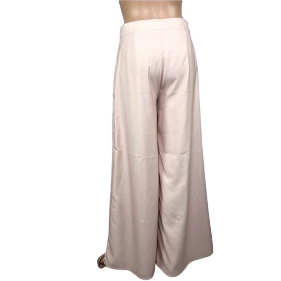 AS By DF Flare Satin Pant Women Sz 0 Blush Fairy Preppy Chick Luxury Party 20's - Picture 4 of 15
